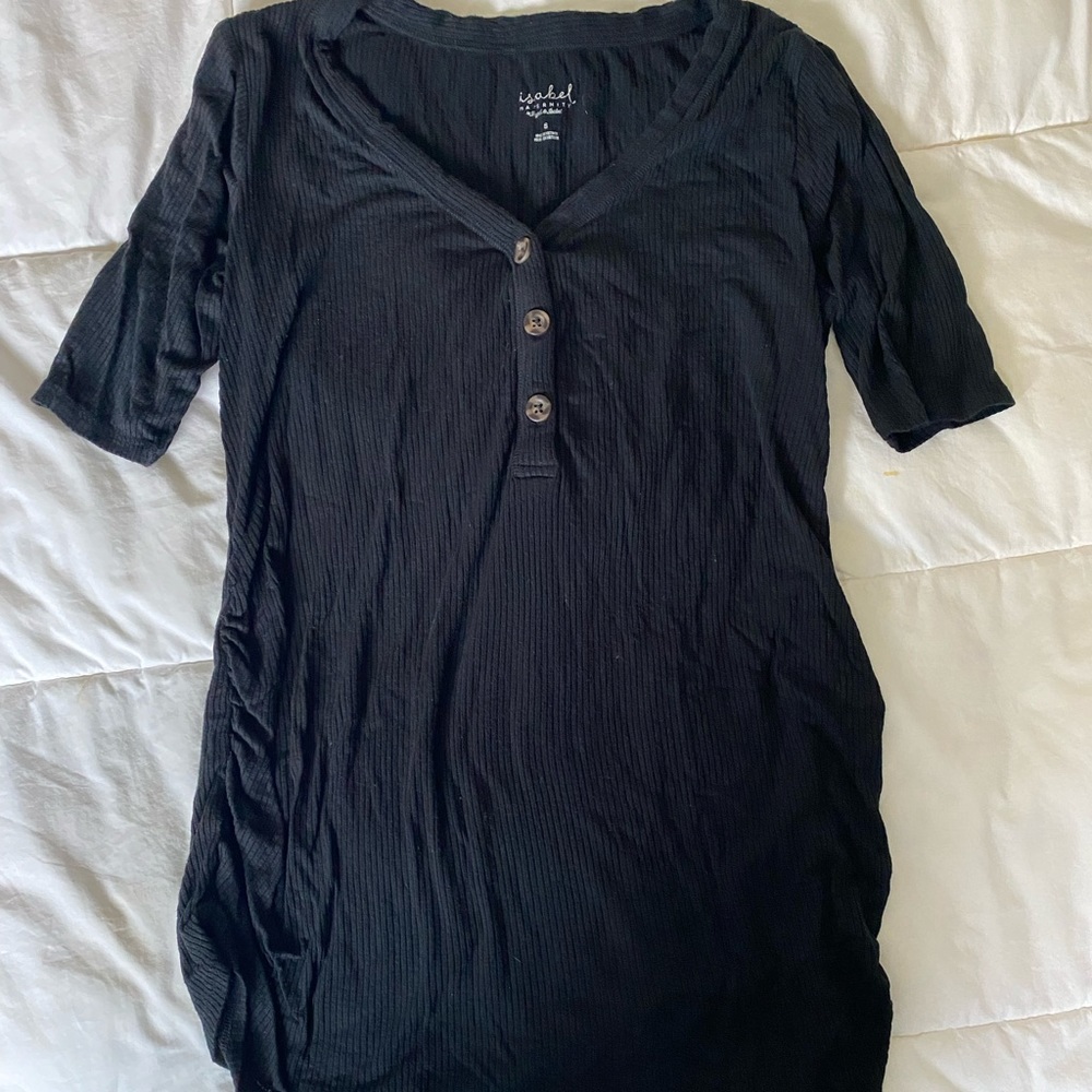 Isabel Maternity Black Top